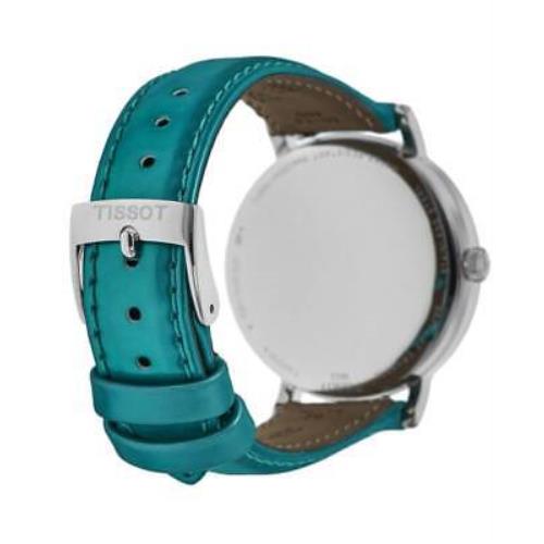 Tissot watch  - Face: Turquoise, Dial: Turquoise, Band: