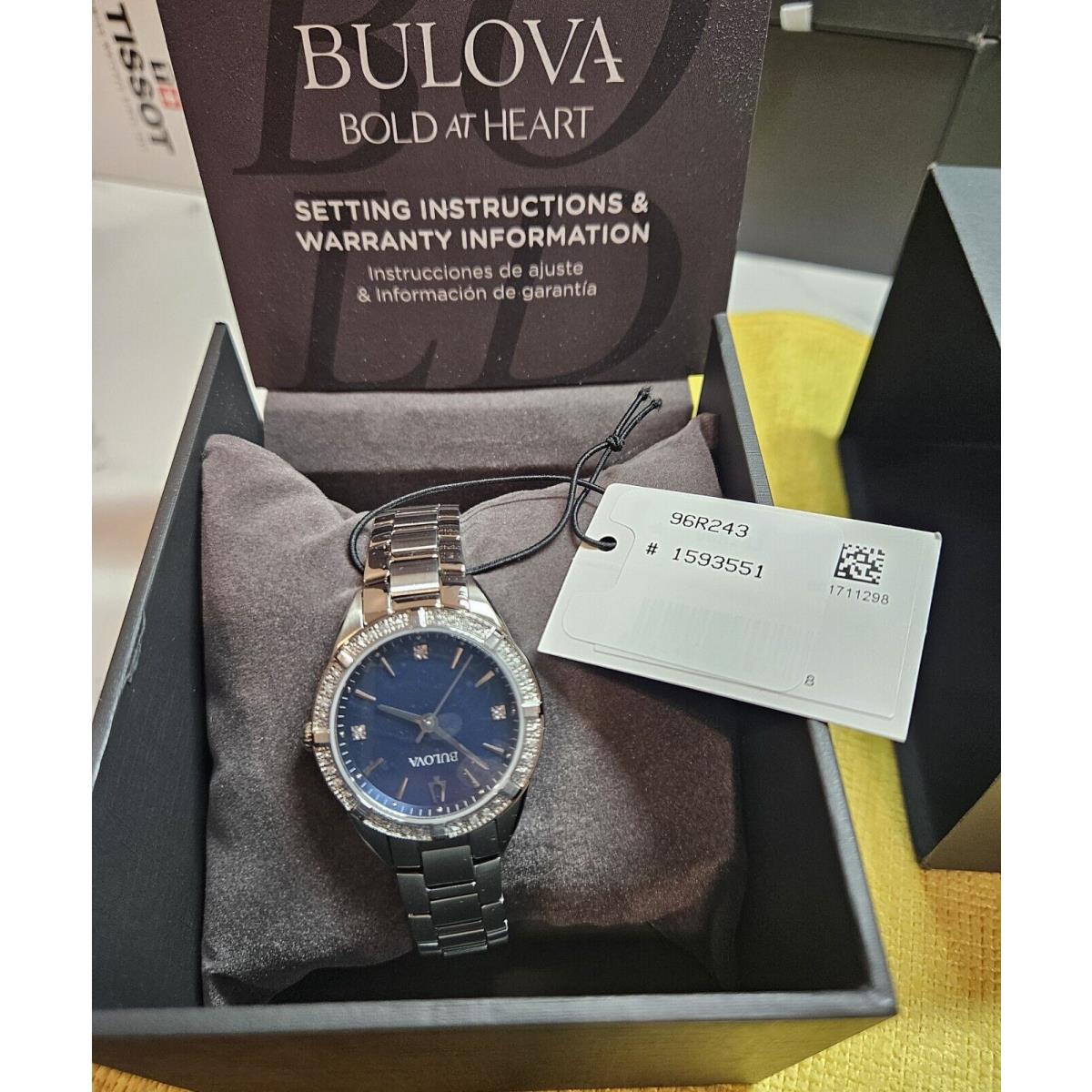 Bulova 96R243 32mm Stainless Steel Case Stainless Steel Band Women`s Watch