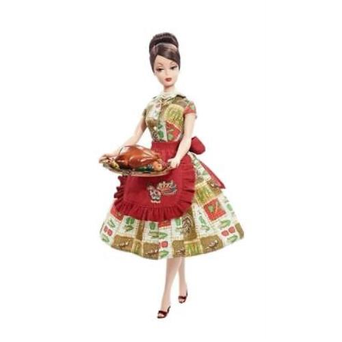 Thanksgiving Feast Barbie Doll Holiday Hostess Collection 2010 Gold Label T2160