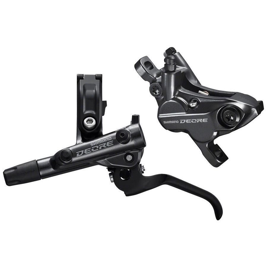 Shimano Deore BL-M6100/BR-M6120 Disc Brake and Lever - Front Hydraulic Resin P