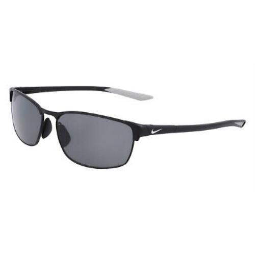 Nike Modern Metal P DZ7367 Sunglasses Satin Black Polarized Gray 58mm