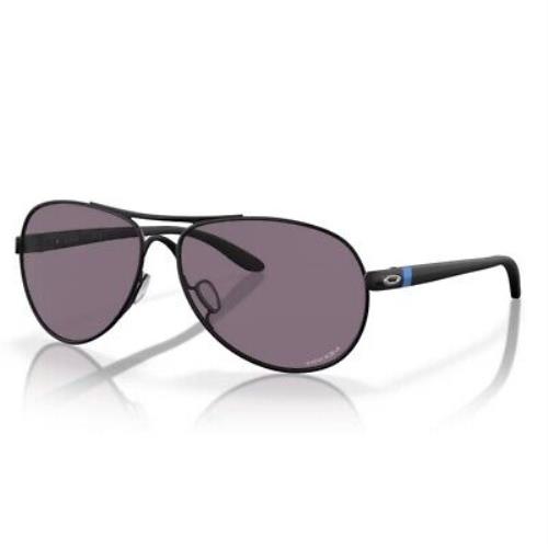 Oakley OO4079-3859 Standard Issue Feedback Thin Blue Line Sunglasses Black - Frame: Matte Black, Lens: Prizm Grey