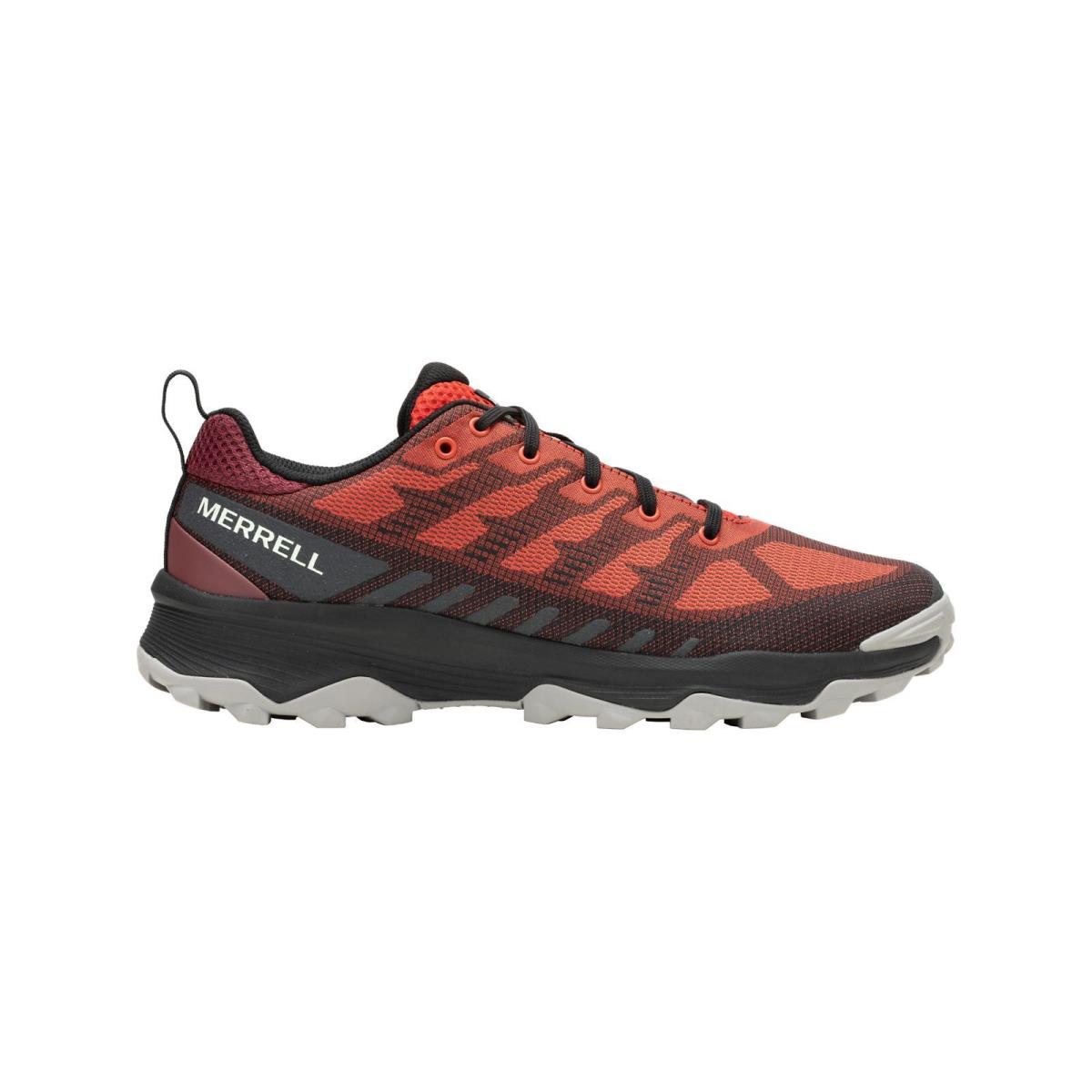 Merrell Men`s Speed Eco Odor Control Breathable Hiking Shoes Moisture Wicking LAVA/CABERNET