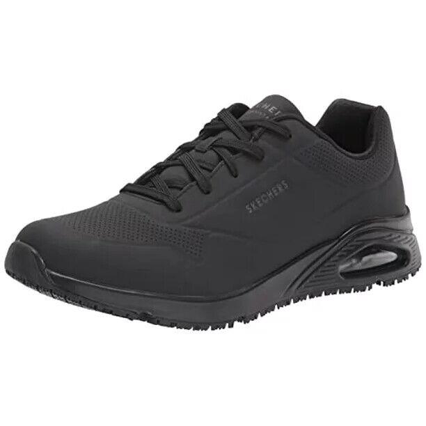 Skechers Men`s Work Relaxed Fit Uno Slip-resistant Odor Control Air-cooled Shoes M