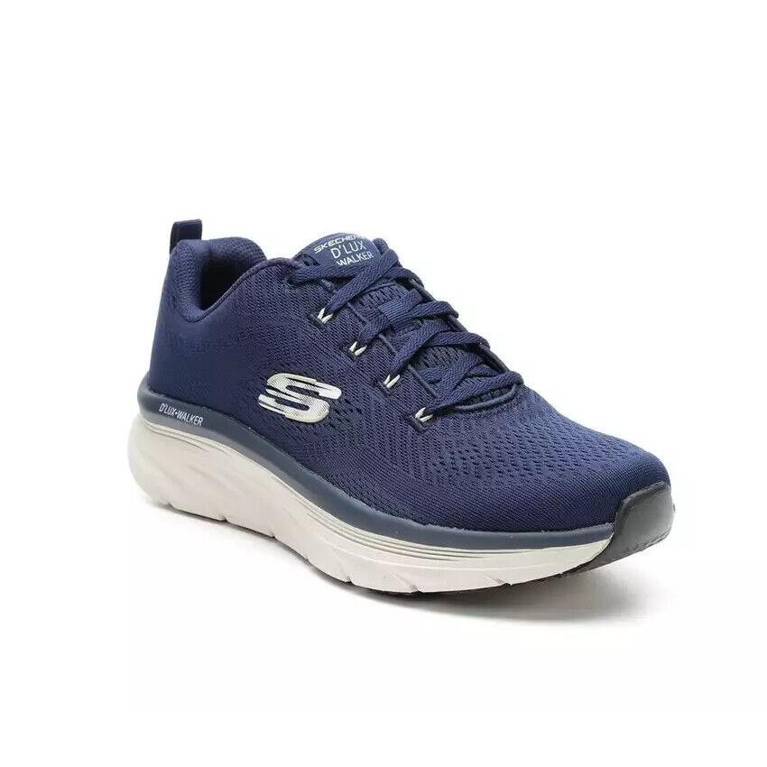 Skechers Navy Mesh Shoes Men`s Memory Foam Cushion Walker Comfort Casual 232364