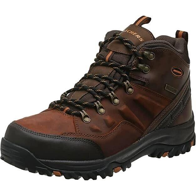 Skechers Men`s High Rise Hiking Classic Boots Size 8
