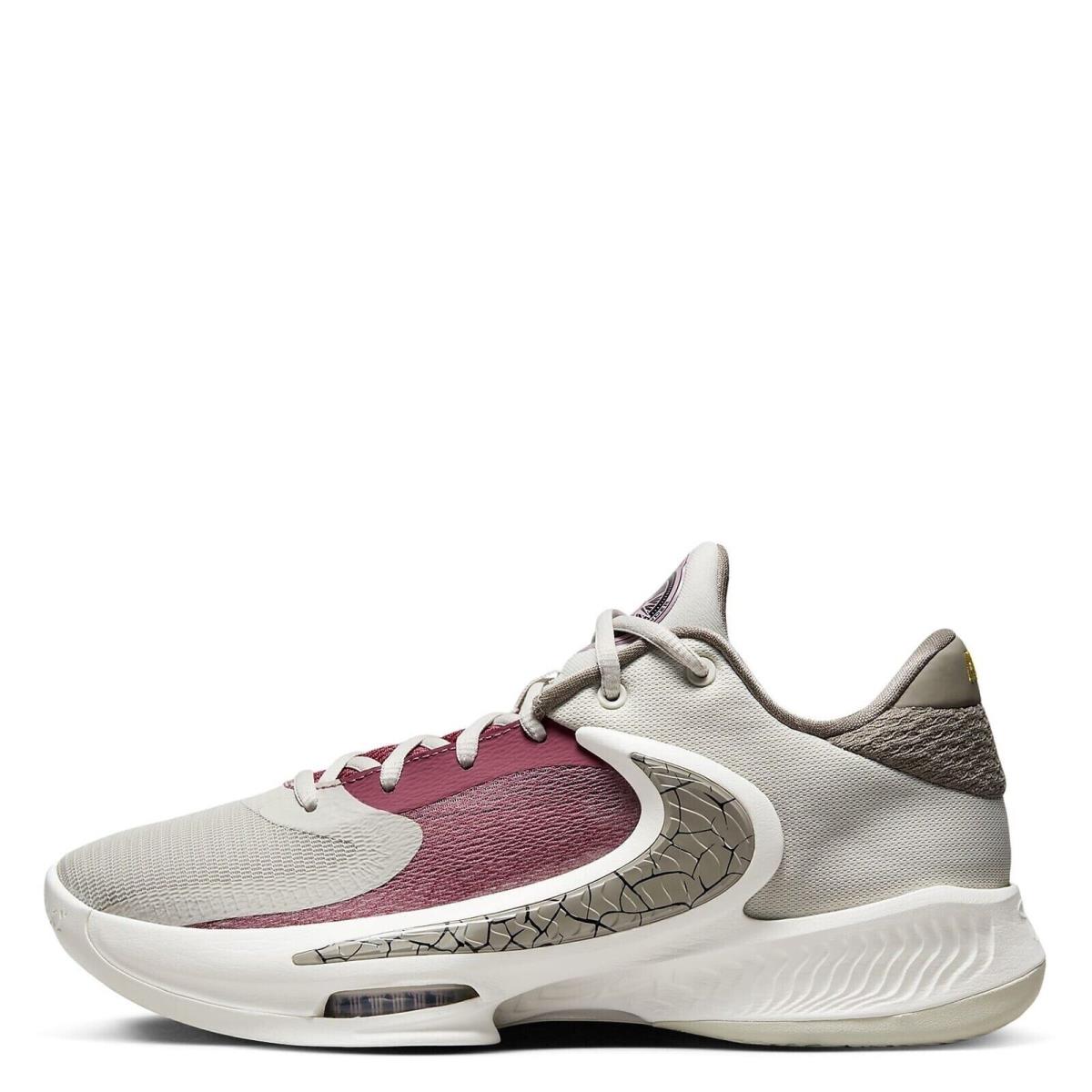 Nike Mens Zoom Freak 4 Basketball Shoes DJ6149 002 - LIGHT BONE /MOON FOSSIL SAIL