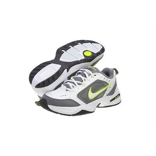 Nike Air Monarch IV Cross Trainer Shoes Mens White/grey Mens Style :415445 - WHITE/COOL GREY/ANTHRACITE/WHITE
