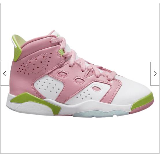 Nike Jordan PS Elemental Pink White Youth Shoes 6 17 23