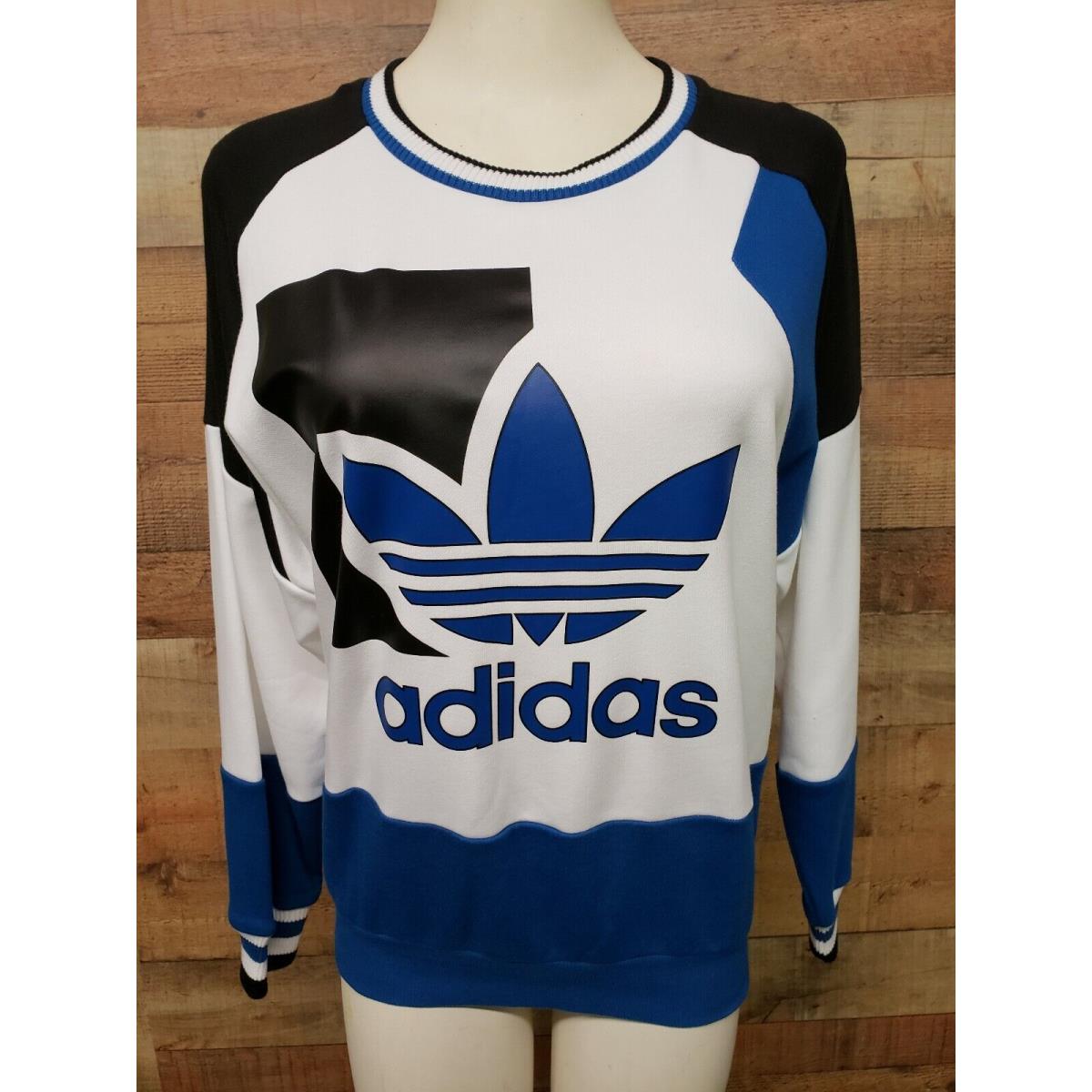 Adidas Run Baggy Sweater AJ8844 White Women`s Shirt Size: XS