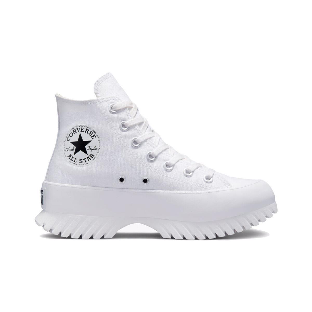 Converse Chuck Taylor All Star Lugged 2.0 High A00871C Women`s White Shoes NR850 7.5