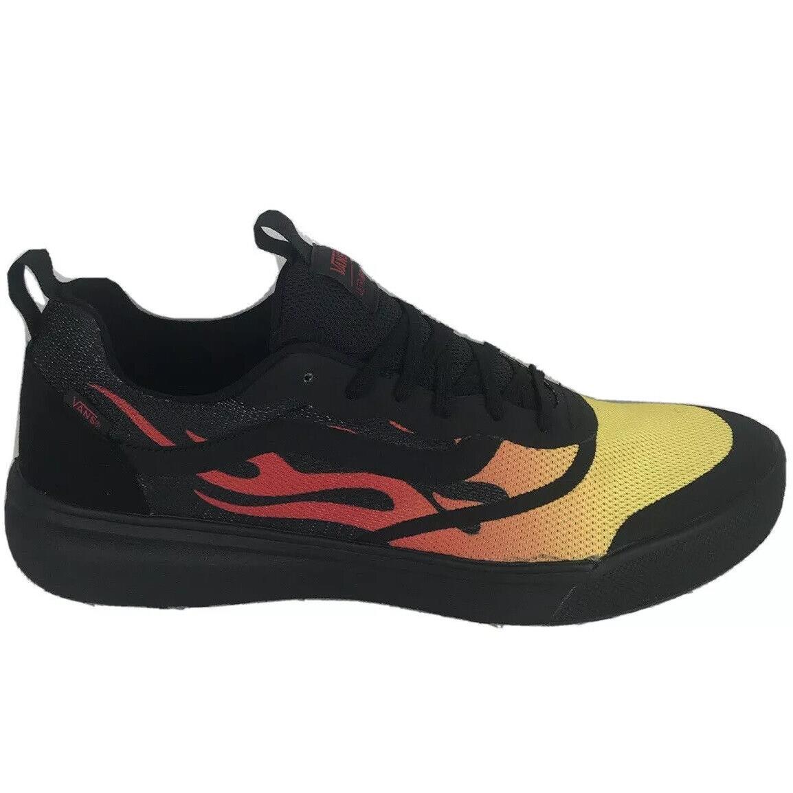 Vans Ultrarange Rapidweld Mens Sz 10.5 Womens 12 Flames Black Orange RedA3MVUX5P - Black Red Orange Yellow, Manufacturer: Black