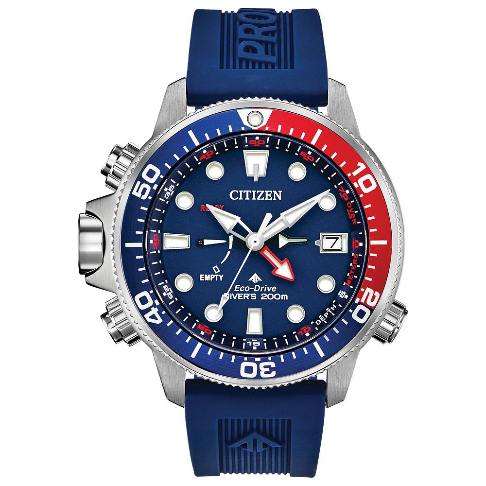 Citizen Promaster Eco-drive Blue Dial Pepsi Bezel Men`s Watch BN2038-01L