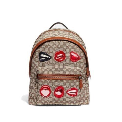 Coach X Tom Wesselmann Charter Backpack In Signature Textile Jacquard Msrp: