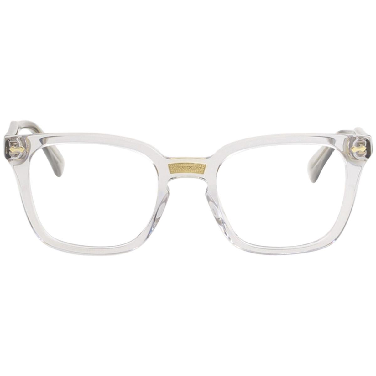 Gucci Men`s Eyeglasses GG0184O GG/0184/O 005 Grey Transparent Optical Frame 50mm