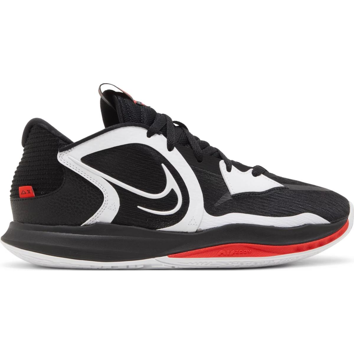 Nike Kyrie Low 5 Bred Black White Chile Red Sneakers Shoes DJ6012-001 Men`s 8 - Black