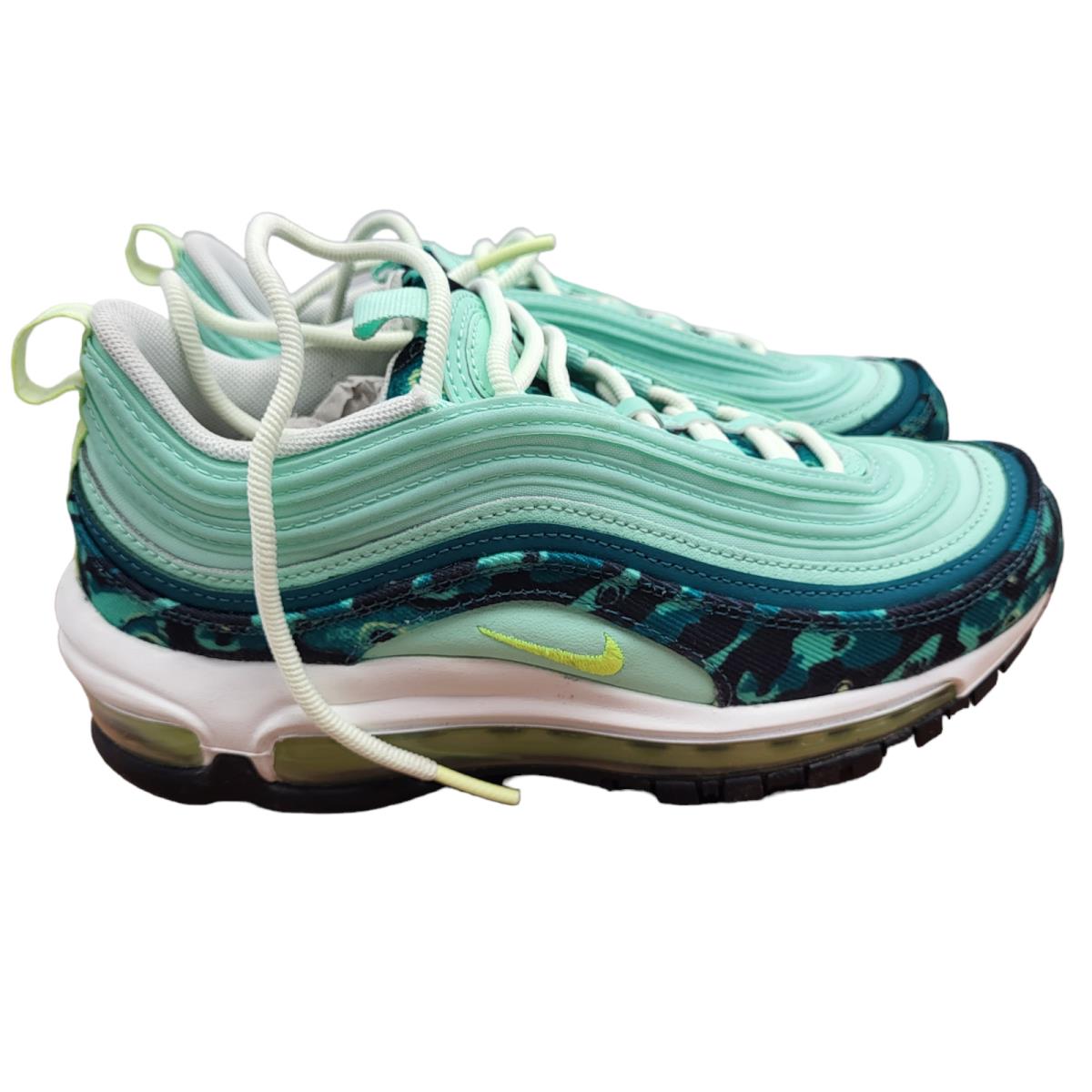Nike Air Max 97 Sneakers Womens 5.5 Green Camo DX3366-300 Shoes