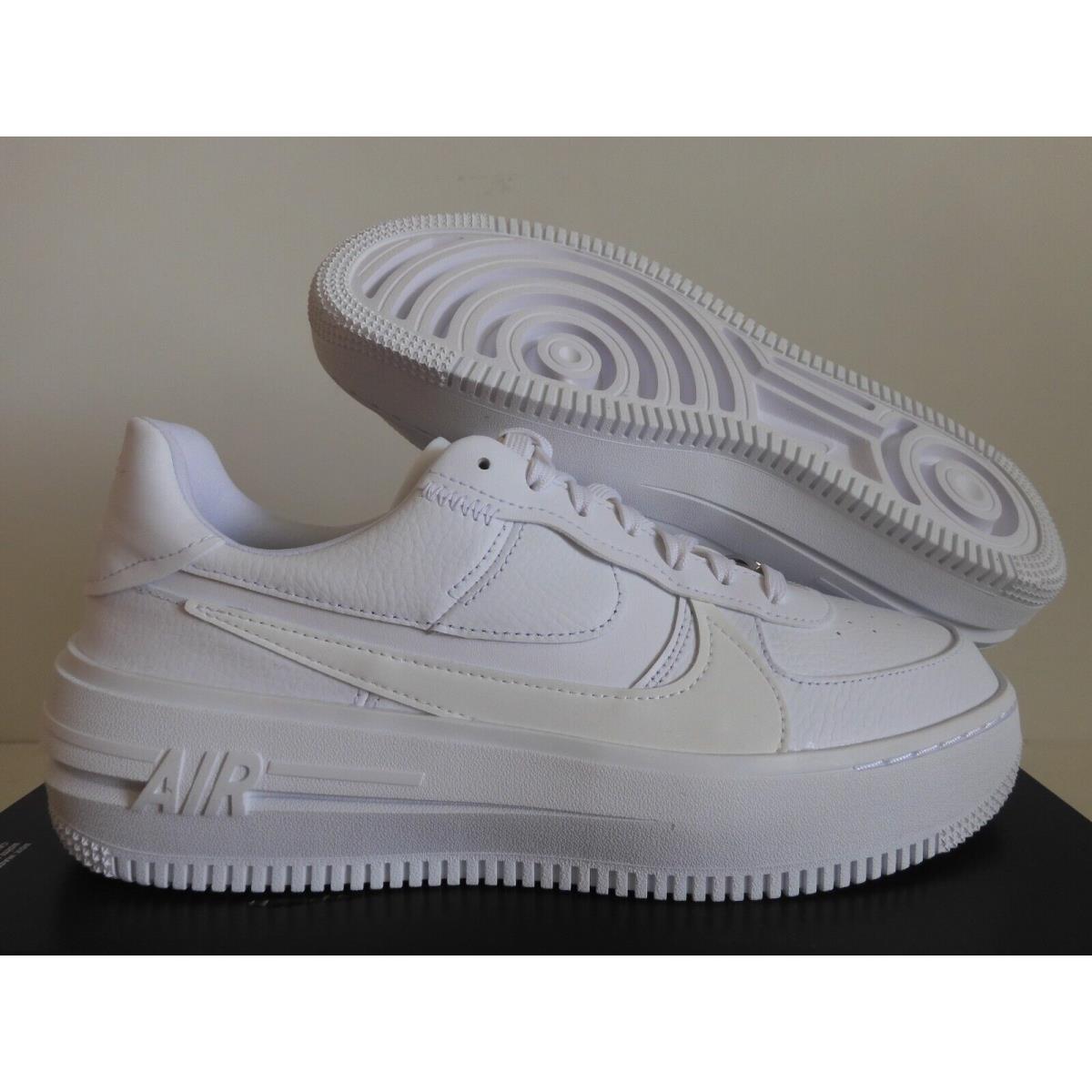 Nike Wmns AF1 Plt.af.orm Air Force 1 Platform White-summit White SZ 10 DJ9946-100 - White