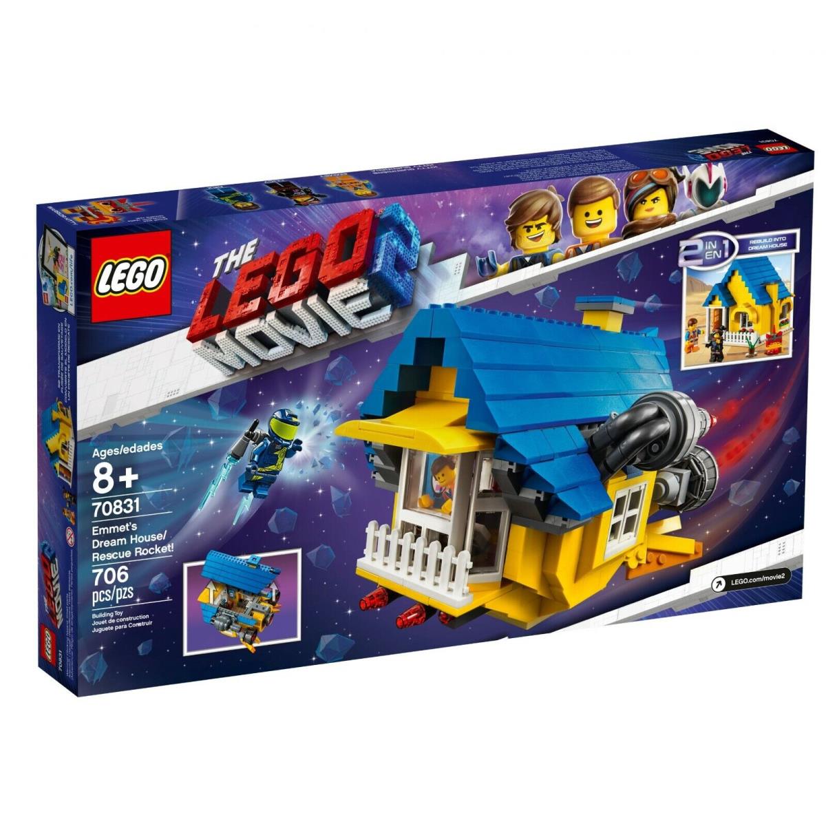Lego 70831 Emmet`s Dream House/rescue Rocket Lego Movie 2 Mib Retired