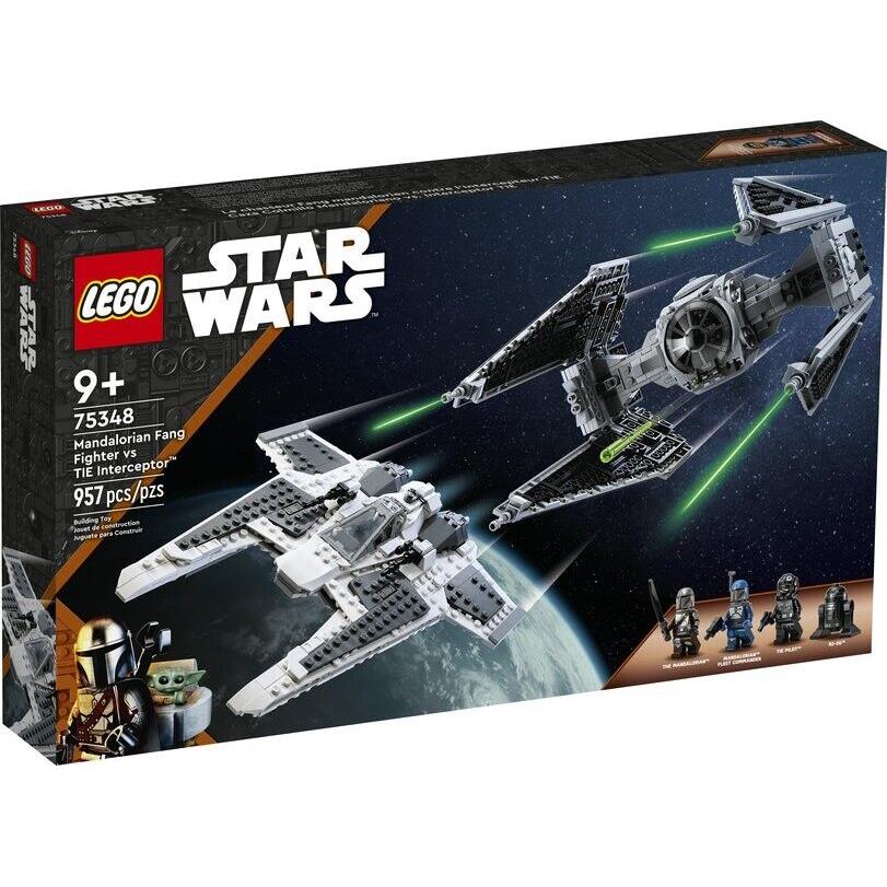 Lego Star Wars Mandalorian Fang Fighter vs Tie Interceptor 75348
