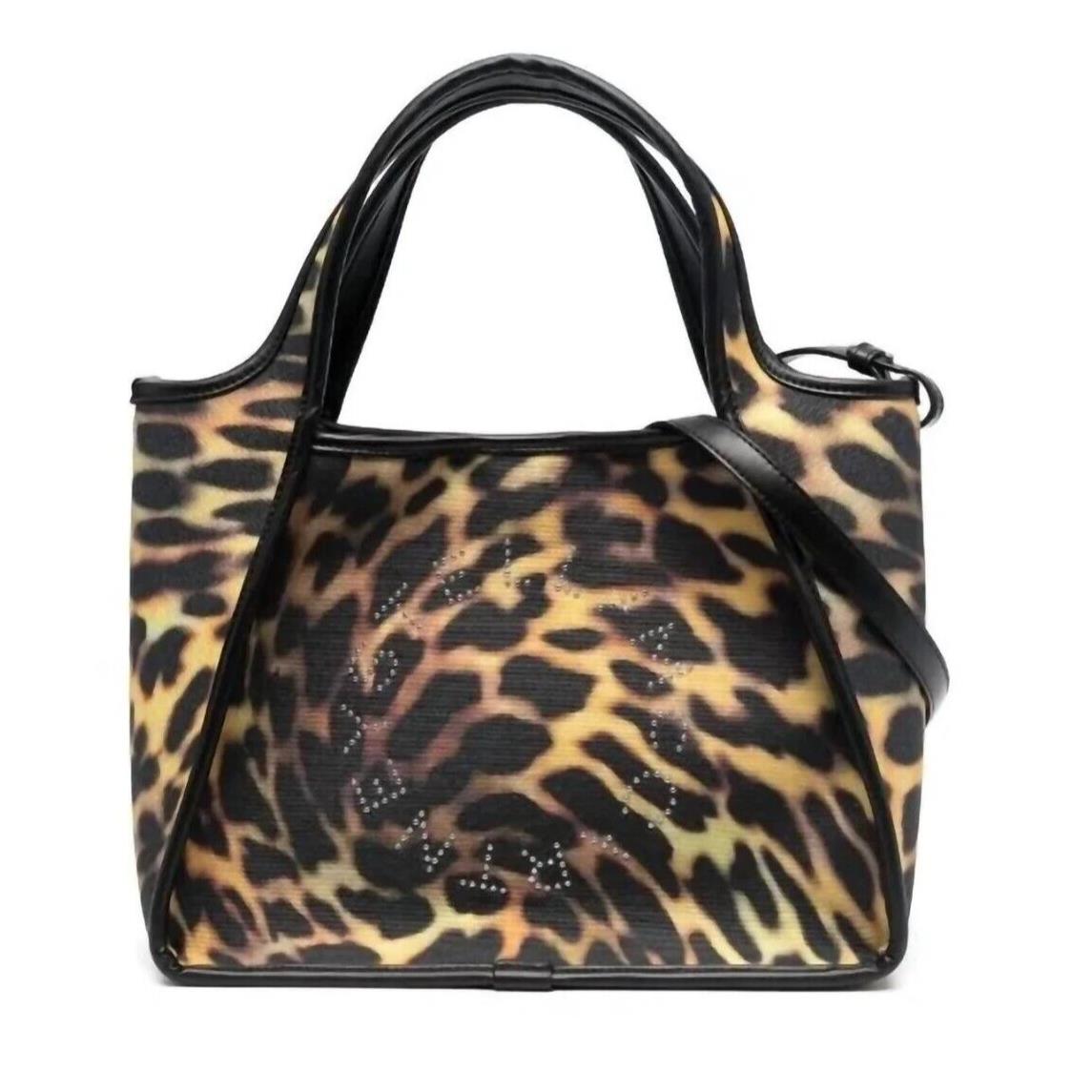 Stella Mccartney Leopard-print Studded Logo Tote Bag Women`s Handbag