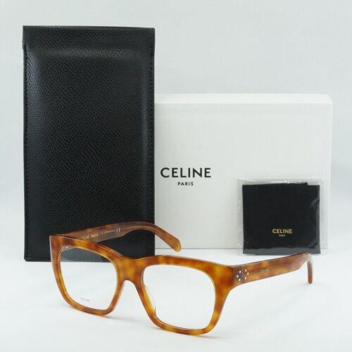 Celine CL50047I 053 Light Havana 56mm Eyeglasses