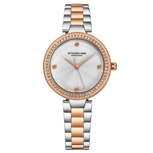 Stuhrling 4043 3 Brilliance Two Tone Stainless Steel Womens Watch