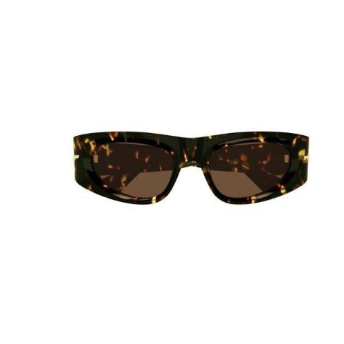 Bottega Veneta BV1144S 002 Havana/brown Cat Eye Women`s Sunglasses