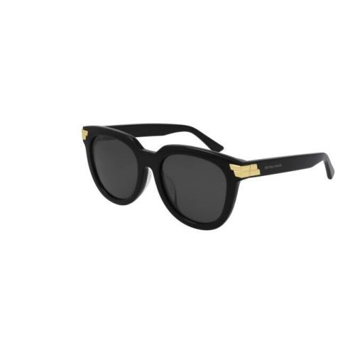 Bottega Veneta BV1104SA 001 Black/grey Round Women`s Sunglasses