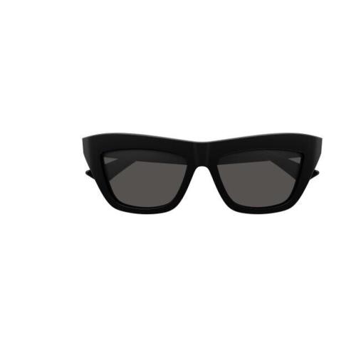 Bottega Veneta BV1121S 001 Black/grey Cat Eye Unisex Sunglasses
