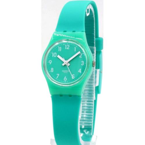 Swiss Swatch Core Back TO Mint Leave Petite Women Watch 25mm LL115C