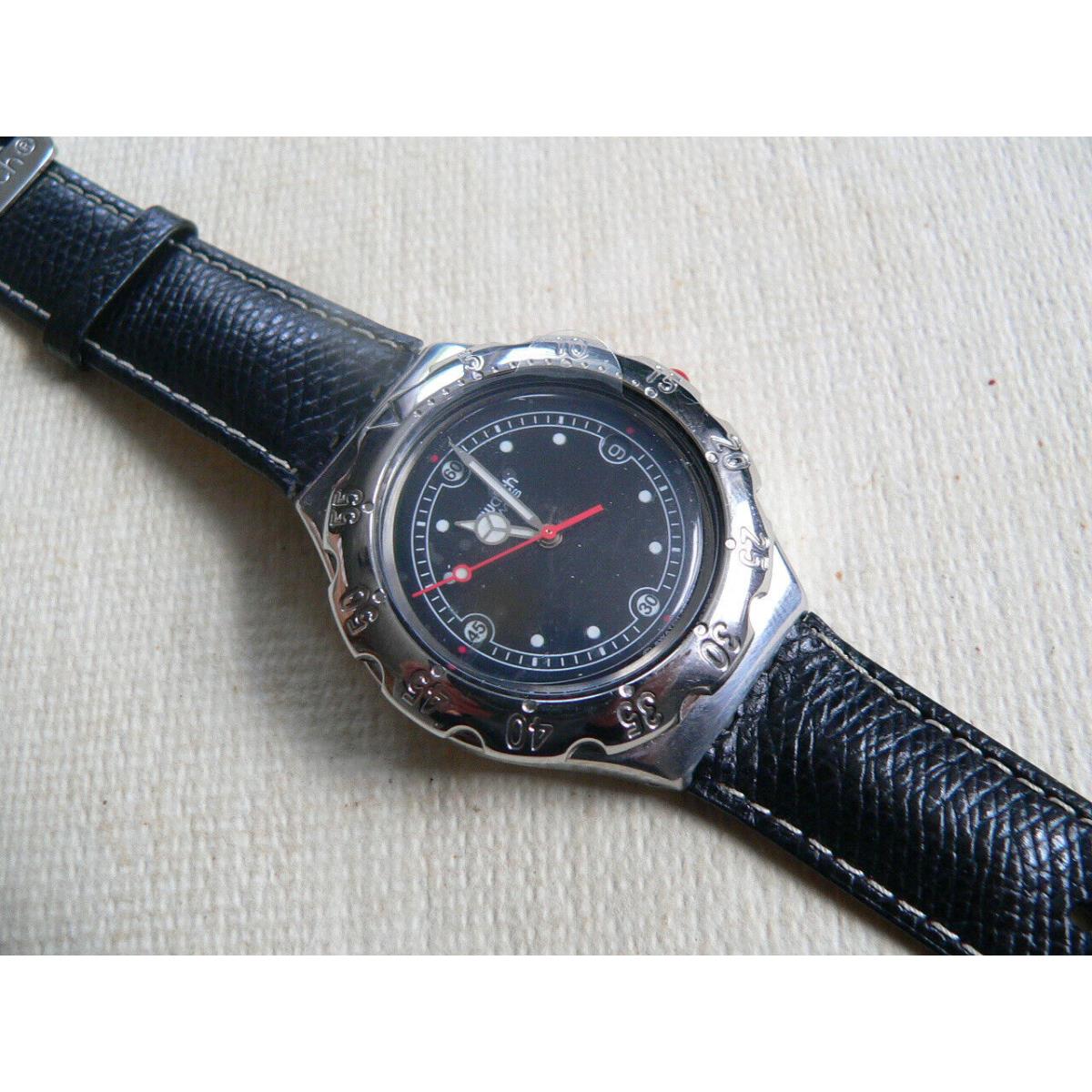 1994 Irony Swatch Watch Lava Rock YDS401