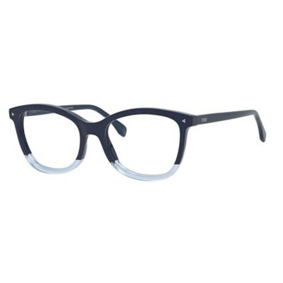 Fendi FF0234 Pjp Blue Ombre Square Optical Eyeglasses Frame 52-18-140 RX