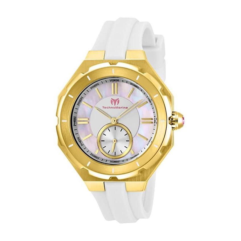 Technomarine Cruise Sea White Mother of Pearl Dial 37.5mm Women`s Watch TM118006