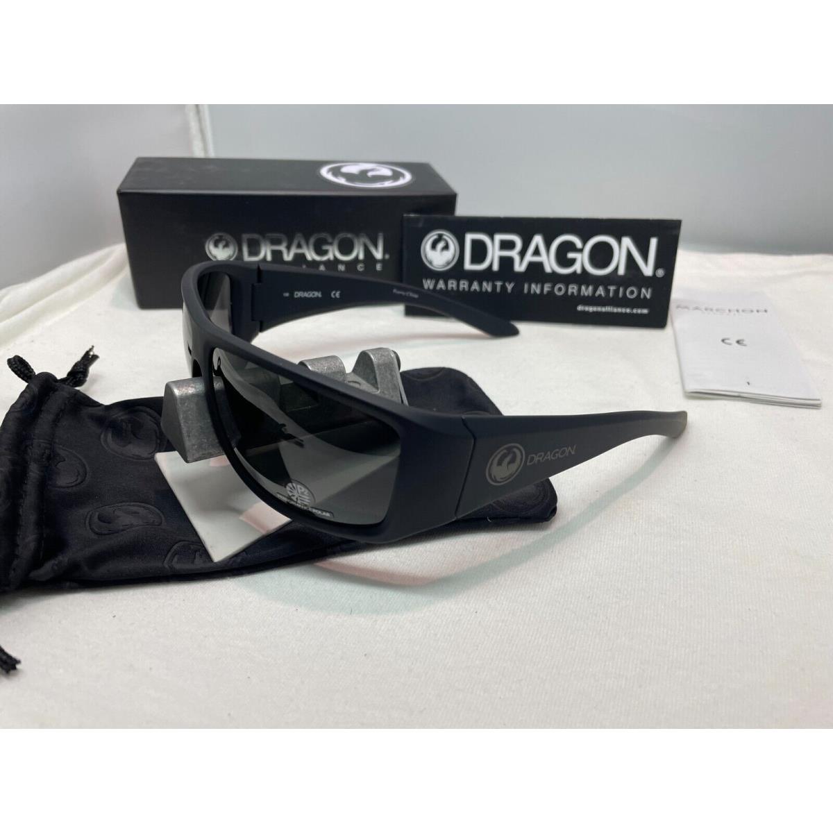 Dragon Alliance DR Jump Polar Matte Black with Grey Polarized 002 Sunglasses