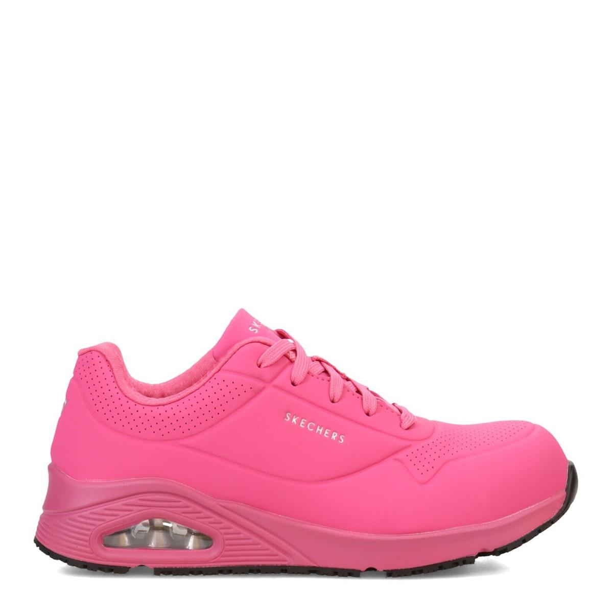 Skechers Women`s Work Relaxed Fit Uno Slip-resistant Odor Free Air-cooled Shoes Pink
