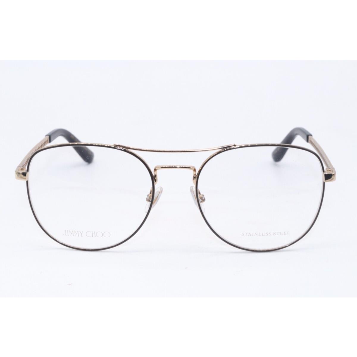 Jimmy Choo JC 200 Vue Black Gold Designer Eyeglasses Frames 54-18