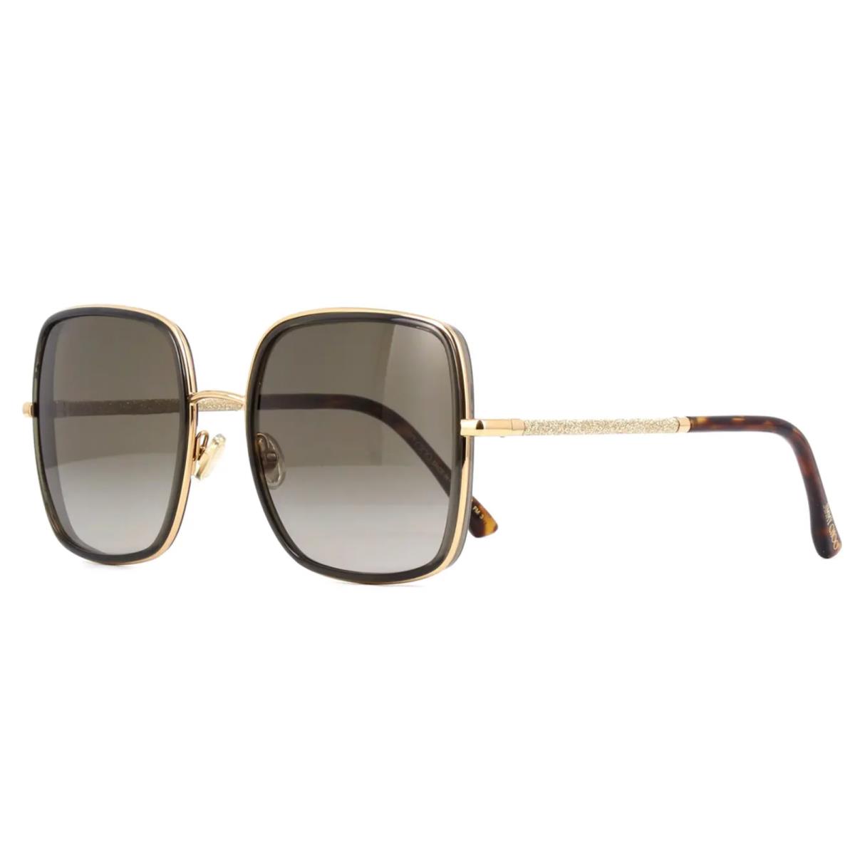 Jimmy Choo Jayla/s 01QHA Gold Brown Gradient Sunglasses 57-20 MM