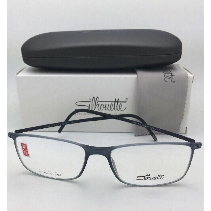 Silhouette Eyeglasses Spx 2902 40 6051 55-17 Matte Grey Transparent Frames