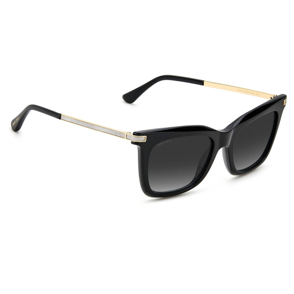 Jimmy Choo Olye/s 8079O Black Gold Gradient Sunglasses 52-19-145MM