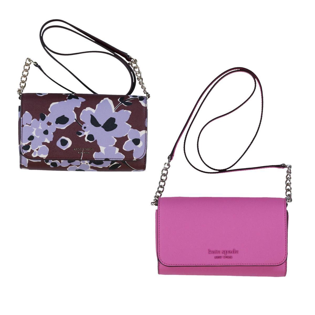 Kate Spade New York Cameron Crossbody Purse Bag Small Flap Leather Handbag New - Exterior: