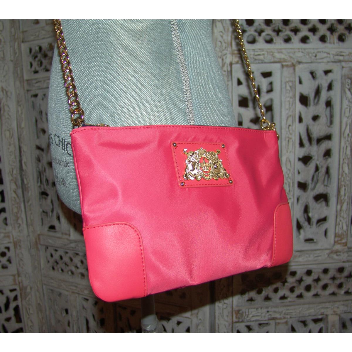 Juicy Couture Louisa Crossbody Nylon Leather Bag Purse Style YHRU3373