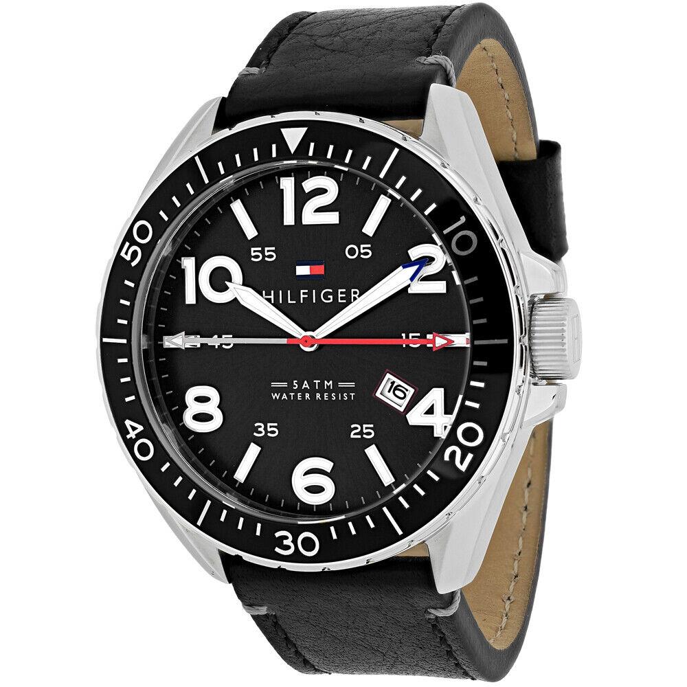 Tommy Hilfiger Men`s Casual Sport Black Dial Watch - 1791131