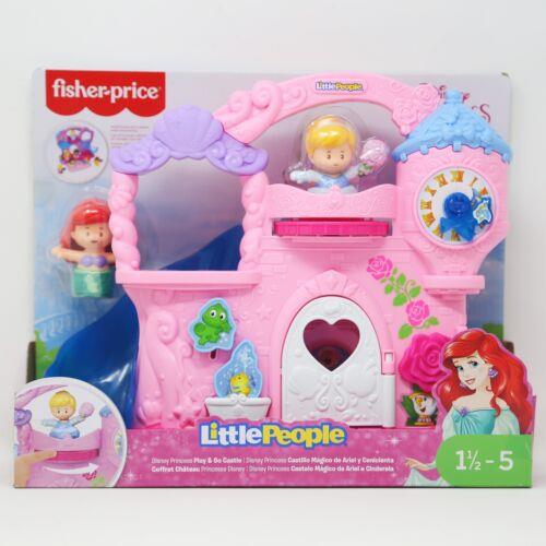 Fisher-price Little People Disney Princess Play Go Castle Cinderella Ariel