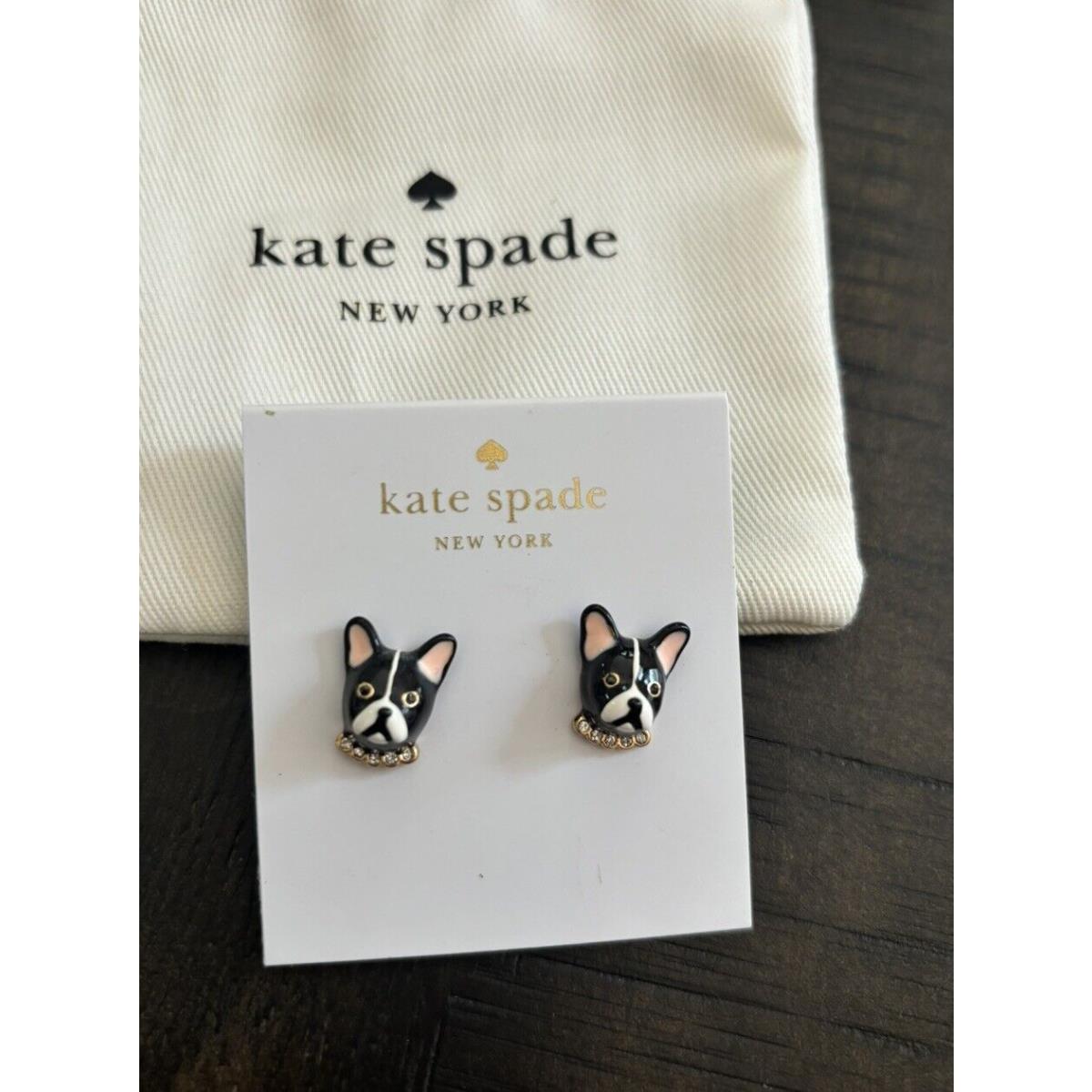 Kate Spade Earrings Gold Disney Girl Birthday School Teen Gift Mom Holiday Pug