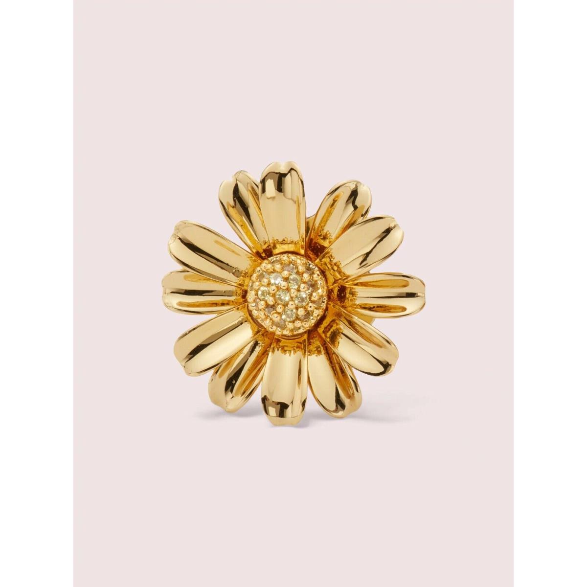 Kate Spade Daisy Gold Flower Earrings Disney Gift School Wedding Mom Teen Post