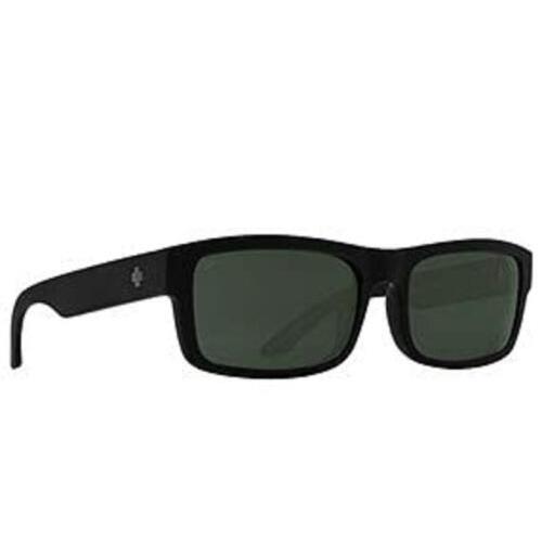 Spy Optic Discord Lite Square Sunglasses Soft Matte Black Polarized Gray Green