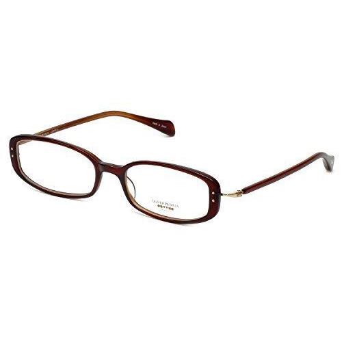 Oliver Peoples Designer Eyeglasses Chrisette Sisyc in Burgundy 49mm Demo Lens