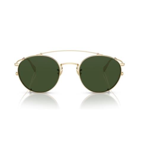 Oliver Peoples 0OV1186C Coleridge Clip 503571 Soft Gold/green 48mm Men`s Clip On