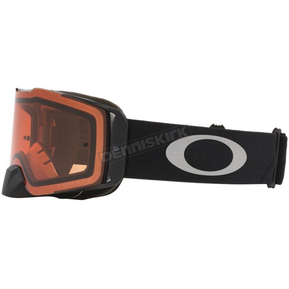 Oakley Black/gunmetal Front Line MX Tuff Blocks Goggles W/prizm Bronze Lens